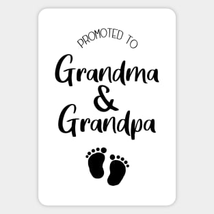 Promoted to grandma and grandpa Sticker